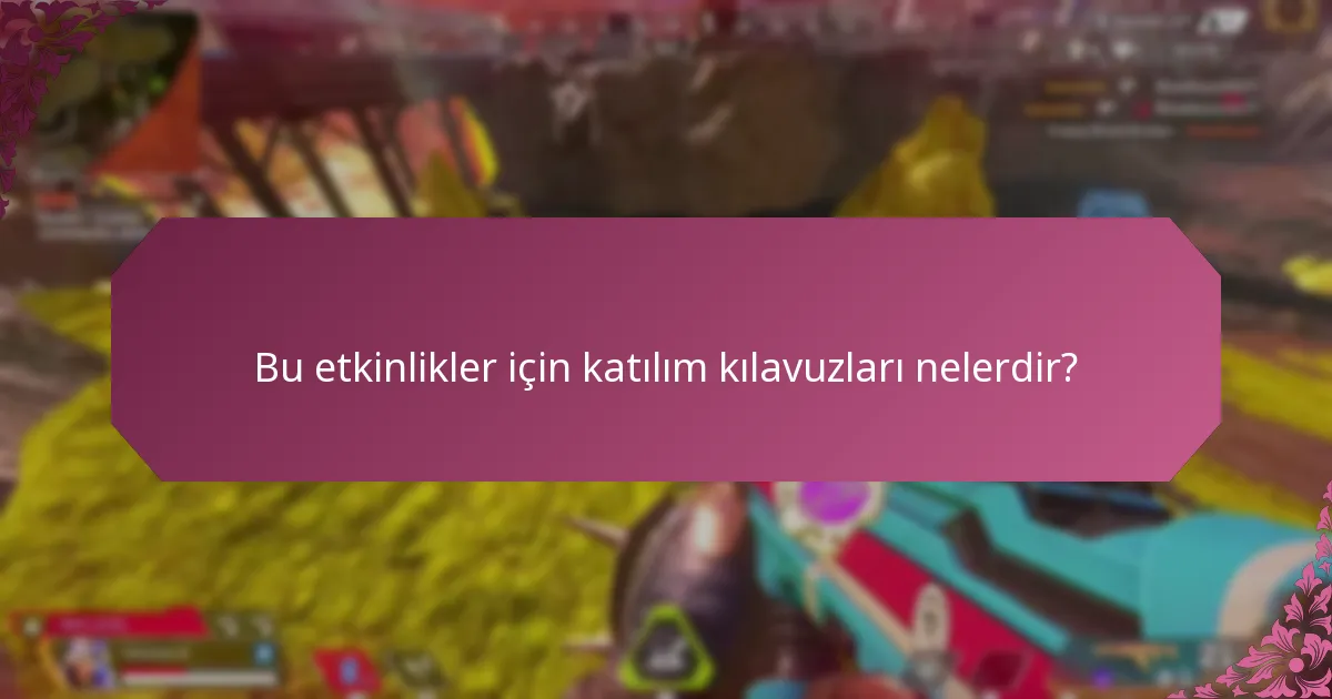 Bu etkinlikler genellikle ne zaman gerçekleşir?